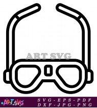 Aviator Goggles Vintage Classic Safety Eye Wear SVG