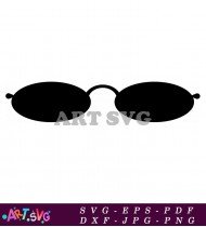 Retro Vintage Glasses Round Design SVG