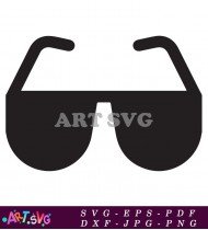 Vector Illustration Of Retro Sunglasses SVG