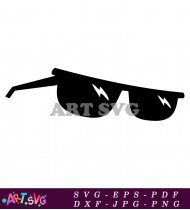 Fashionable Wayfarer Sunglasses With Classic Frame SVG