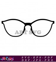 Fashionable Cat Eye Sunglasses With Sharp Frame SVG