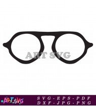 Round Fashion Sunglasses Vintage Oval Eye Wear SVG