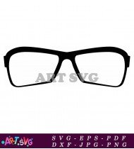 Modern Classic Glasses Frame Trendy Eye Wear SVG