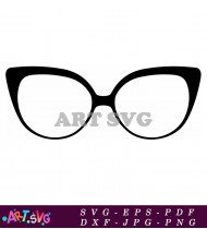 Black Fashion Sunglasses Chic Trendy Eye Wear SVG