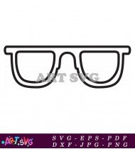 Trendy Eye Glasses Fashion Stylish Look Design SVG