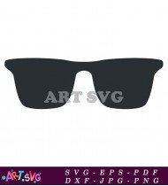 Black Fashionable Sunglasses Cool Stylish Look SVG