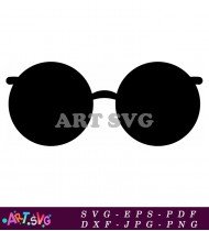 Trendy Sunglasses with Thick Rim Design SVG