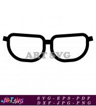 Retro Sunglasses with Round Shaped Lenses SVG