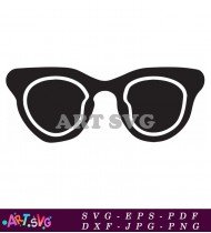 Stylish Cat Eye Sunglasses with Modern Look SVG