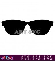 Trendy Sunglasses With Stylish Rimless Style Design SVG