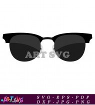 Cool Aviator Sunglasses With Oval Shaped Frames SVG