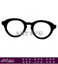 Simple Classic Sunglasses Retro Fashionable Eyewear Design SVG