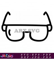 Black Classic Sunglasses Retro Design Fashionable Eyewear SVG