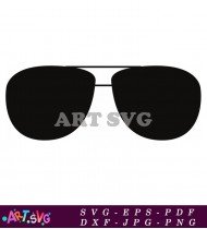 Cool Black Glasses Clipart Icon SVG 1