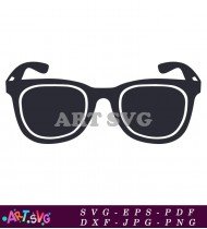 Chic Wayfarer Black Sunglasses With Clear Lens SVG