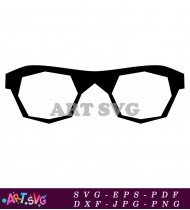 Trendy Fashion Black Oval Sunglasses With Thick Frame SVG