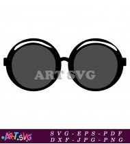 Trendy Oversized Sunglasses with Grey Lenses SVG