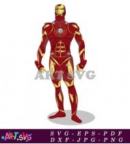 Iron Man Cartoon Design Hero SVG 1