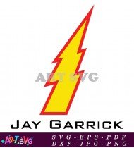 Jay Garrick Flash Logo Symbol Superhero SVG