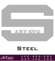 Steel Marvel Comic Book Superhero Logo SVG