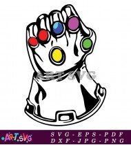 Infinity Gauntlet Marvel Comic Book Power SVG 2