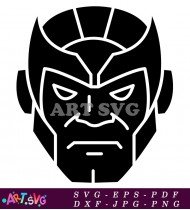 Thanos Marvel Comic Book Superhero Head SVG