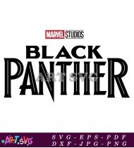 Black Panther Marvel Studios Movie Poster SVG