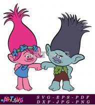 Poppy Troll Hair Cute Cartoon Movie SVG 7