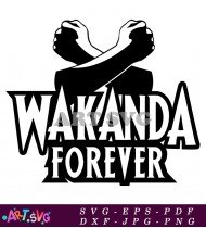 Black Panther Wakanda Forever Pumpkin Stencil SVG