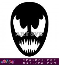 Venom Symbol Pumpkin Stencil Printable Template SVG