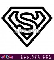 Superman Logo Vector Art Design SVG