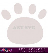 Baby Paw Print Illustration Design Vector SVG