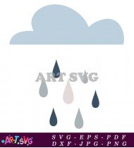 Baby Shower Nursery Room Rain SVG