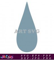 Baby Shower Blue Water Drop Pattern SVG