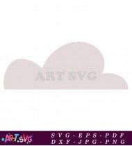 Cute Baby Cloud Nursery Wall Art SVG