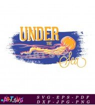 Under the Sea Jellyfish Summer Graphic SVG 1