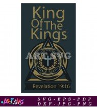 King Of The Kings Design With Christian Cross SVG 1