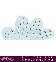 Light Blue Simple Abstract Geometric Cloud SVG 1