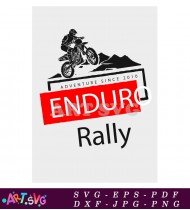 Enduro Rally Adventure Sports Graphic T-shirt Design SVG