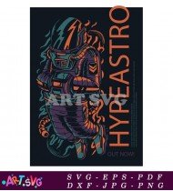 Hypeastro Cool Stylish Retro T-shirt Design SVG