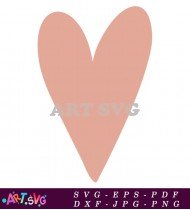 Pink Love Heart Symbol Graphic Vector SVG 1