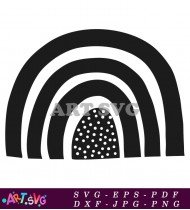 Black And White Rainbow Arch Design SVG 6