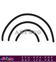 Black And White Rainbow Arch Design SVG 9