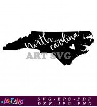 North Carolina Girl State Silhouette Design SVG 2