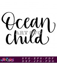 Ocean Child Summertime Design SVG