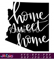 Home Sweet Home Fall State Design SVG