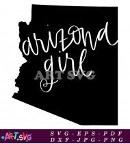 Arizona Girl Graphic Design Printable Image SVG