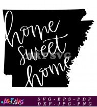 Home Sweet Home Printable Wall Design SVG