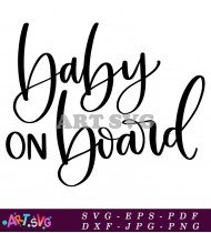 Baby On Board Newborn Announcement Design SVG 1