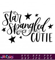 Star Spangled Cute Graphic Design SVG 1